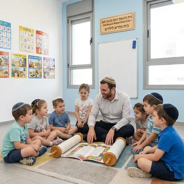 שיעור תורה לילדים במסגרת חמה וצבעונית